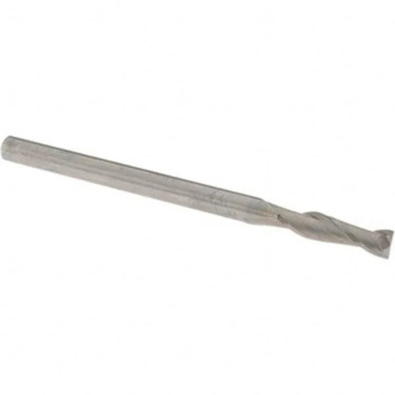 OSG 1/4, 1 LOC, 1/4 Shank Diam, 4 OAL, 2 Flute, Solid Carbide Square End Mill Single End, Uncoated, Spiral Flute, 30 ...